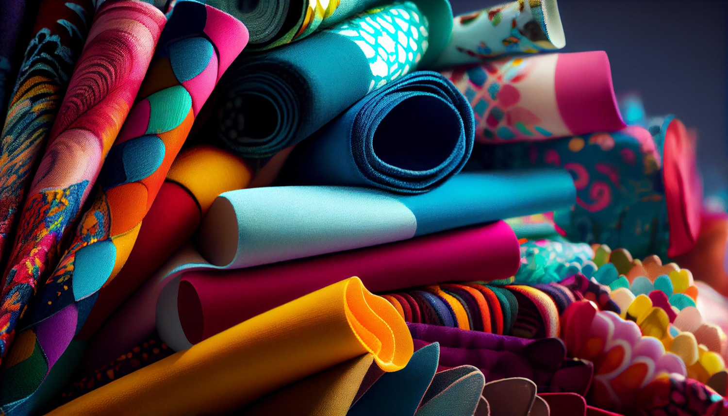 imagem mostra tecidos para ilustrar um artigo sobre engenharia têxtil