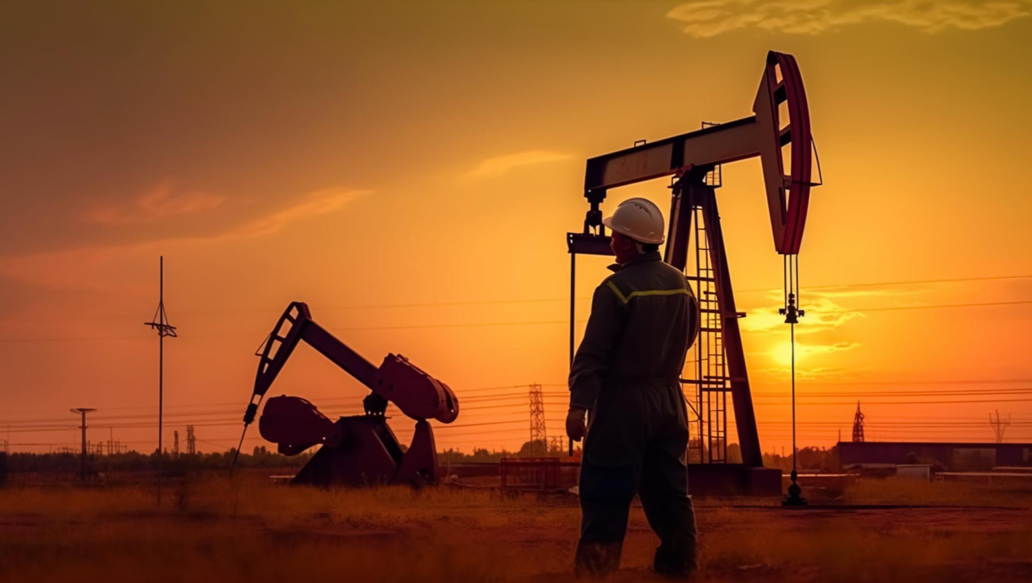 imagem mostra trabalhador em plataforma de petróleo, a imagem ilustra um artigo sobre Engenharia de Petróleo e Gás