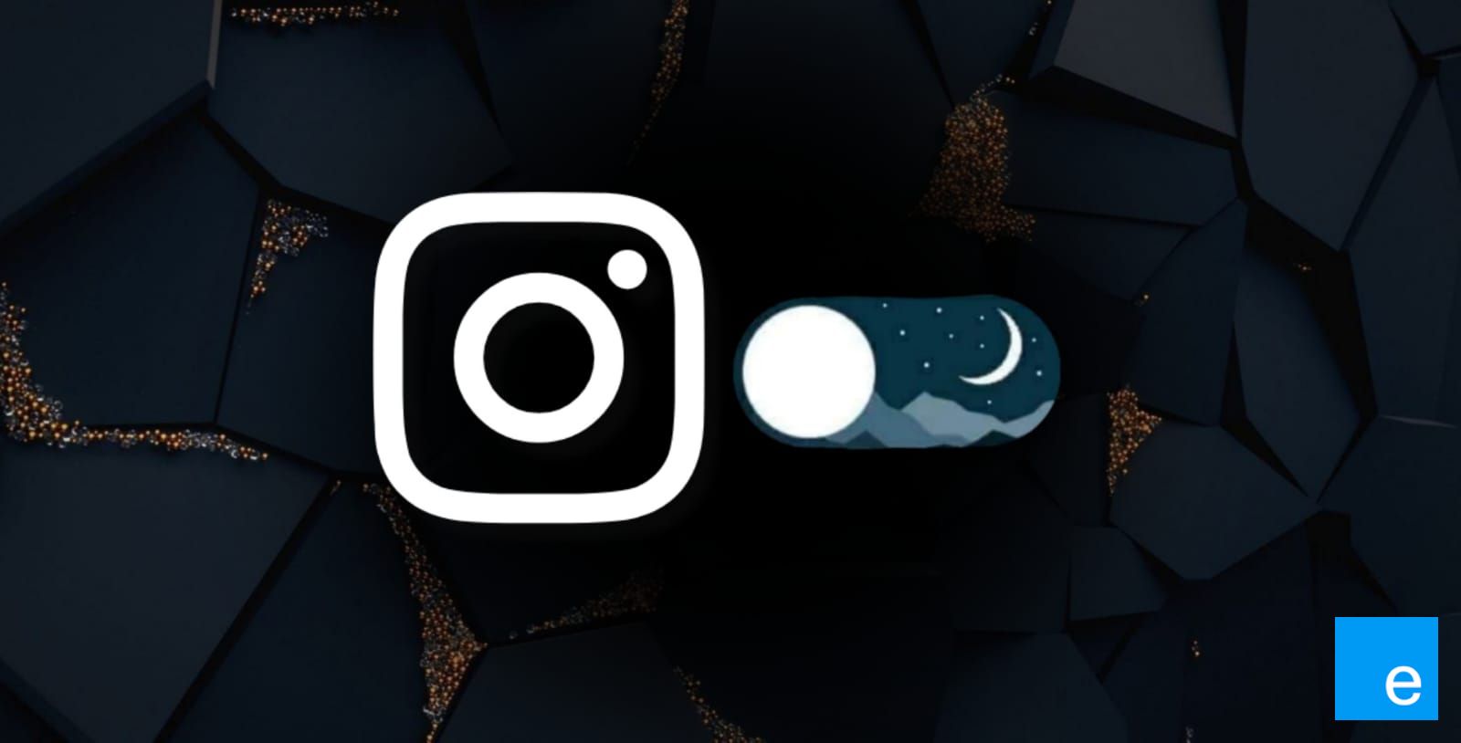 Imagem ilustra como alterar para o modo escuro no Instagram