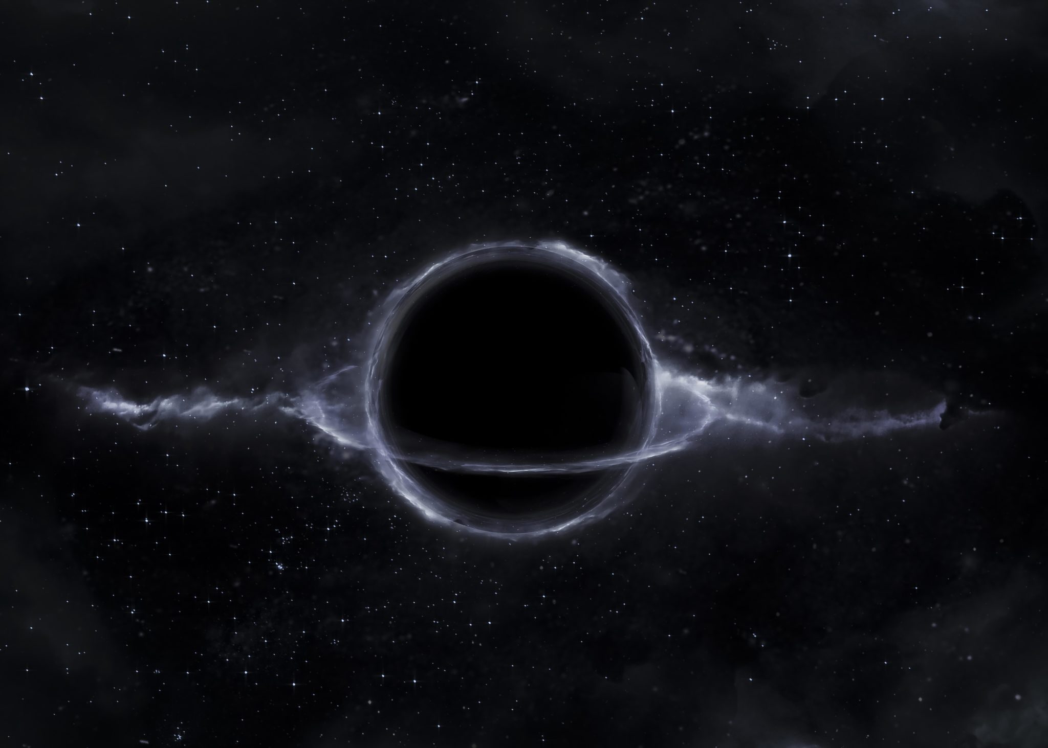 Imagem ilustra buraco negro sobre um artigo do buraco negro mais antigo descoberto