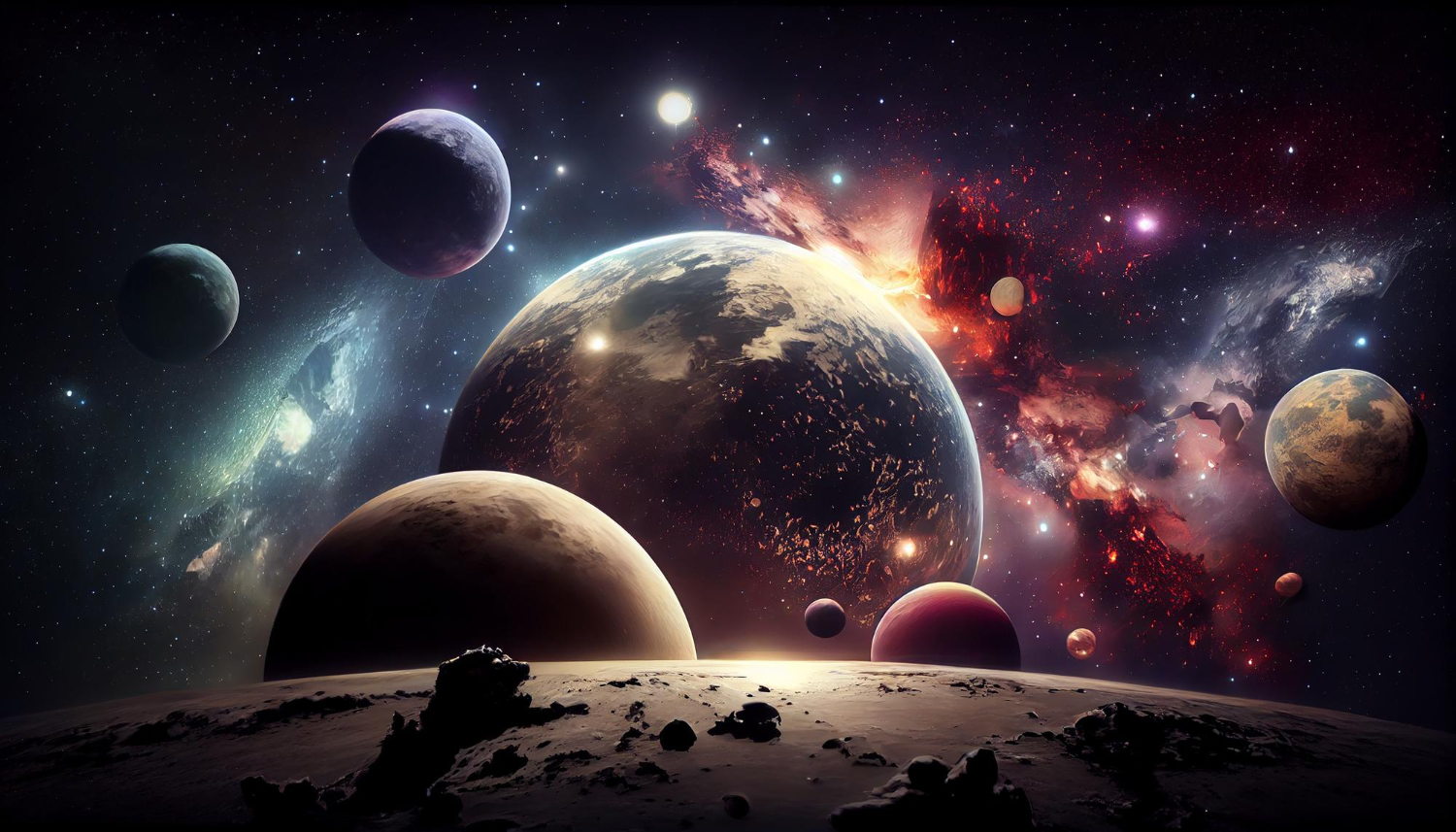 Imagem ilustra exoplanetas, para um artigo sobre a descoberta de 85 exoplanetas potenciais