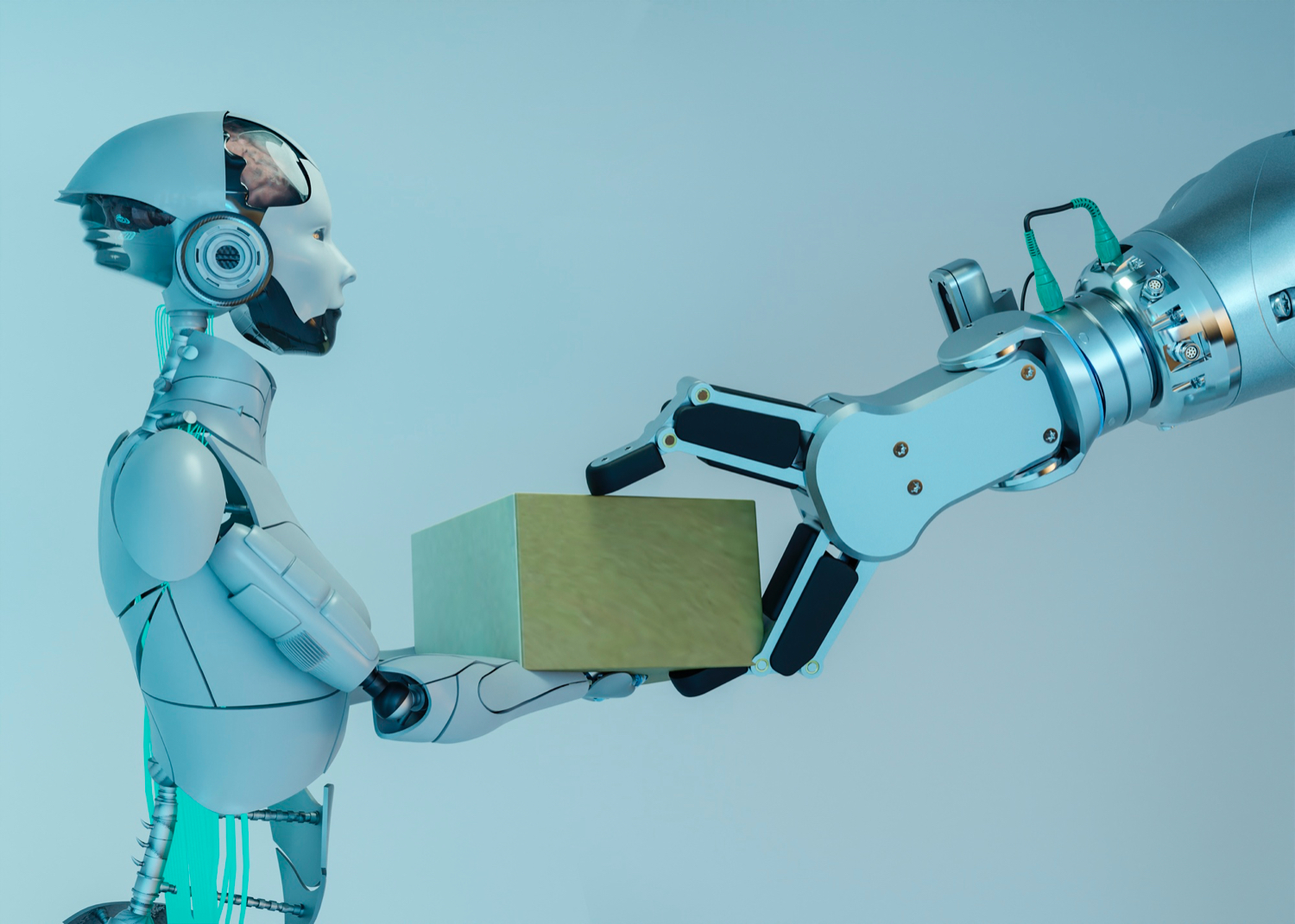 imagem mostra automação de robôs para ilustrar um artigo sobre Inteligência Artificial 