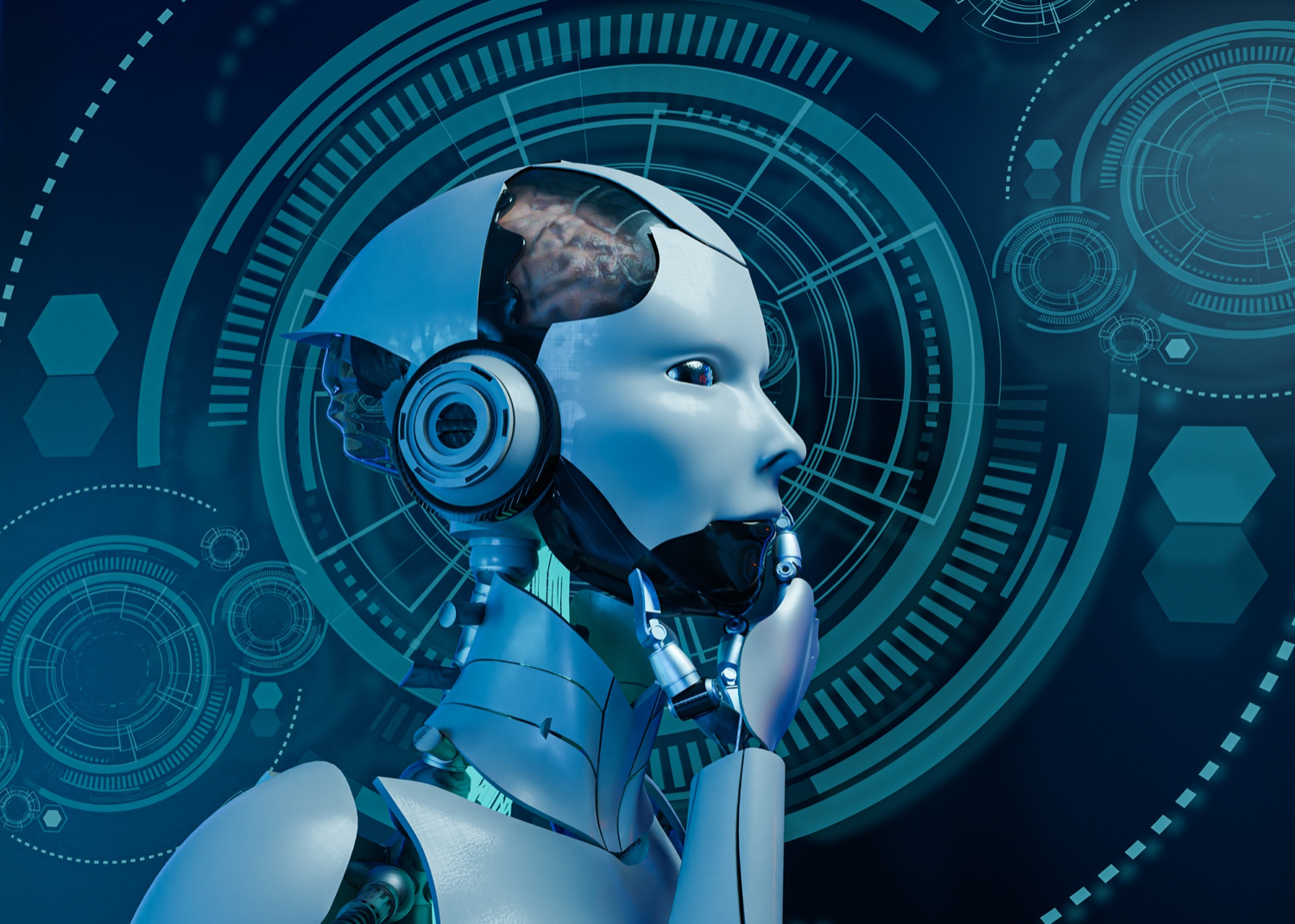 imagem mostra robô pensando para ilustrar um artigo sobre Inteligência Artificial 