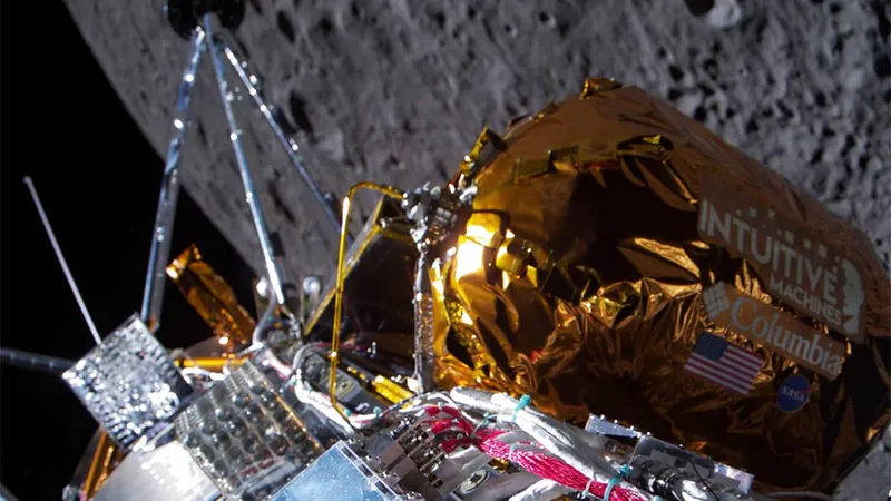 Imagem  mostra missão privada que pousou na Lua