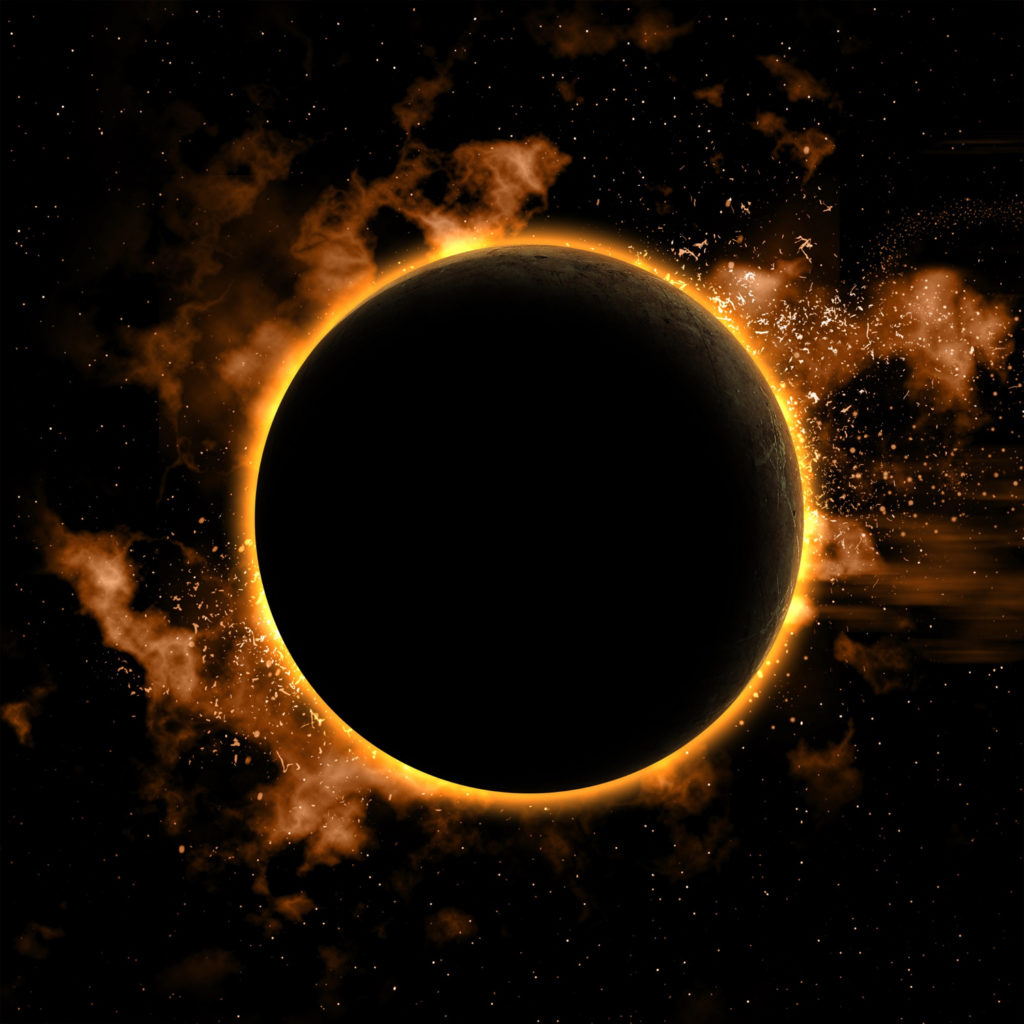 imagem de um eclipse solar