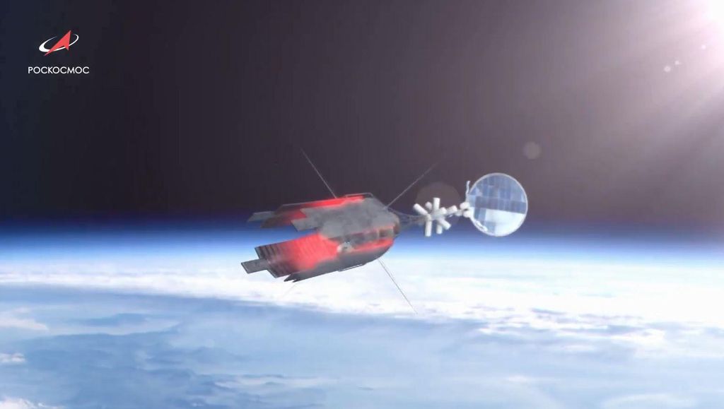 Imagem ilustra ônibus espacial para um artigo sobre os planos da China e da Rússia para construir uma usina nucleara em 2035 na Lua