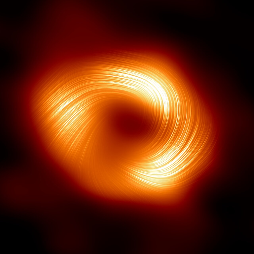 Imagem mostra M87 em foto de luz polarizada