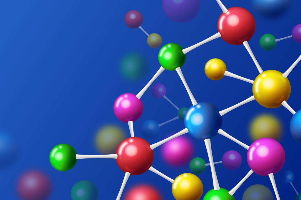 imagem mostra molécula química
