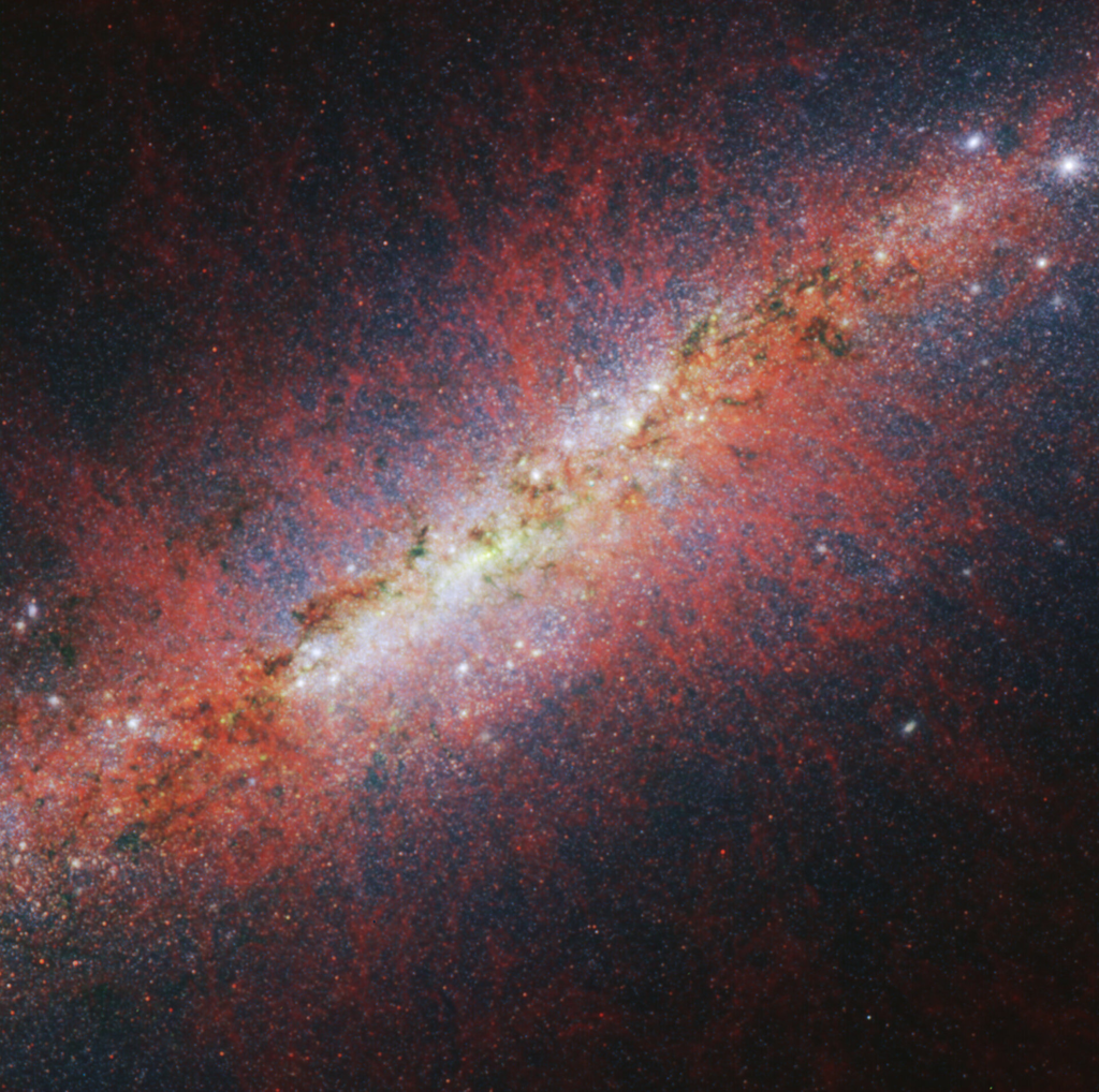Imagem mostra galáxia M82