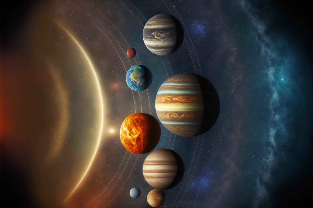 imagem de sistema solar