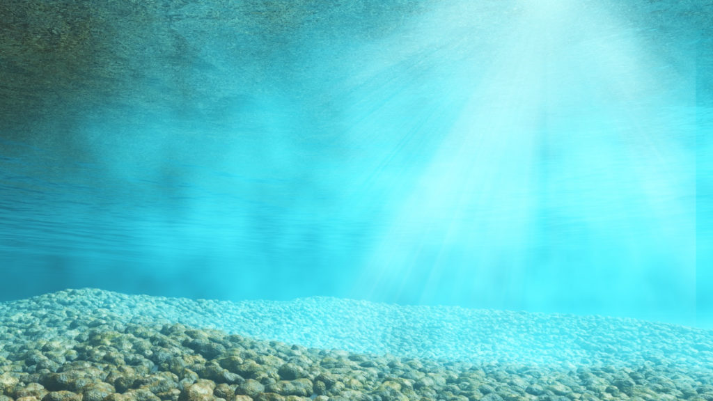 imagem do fundo do oceano