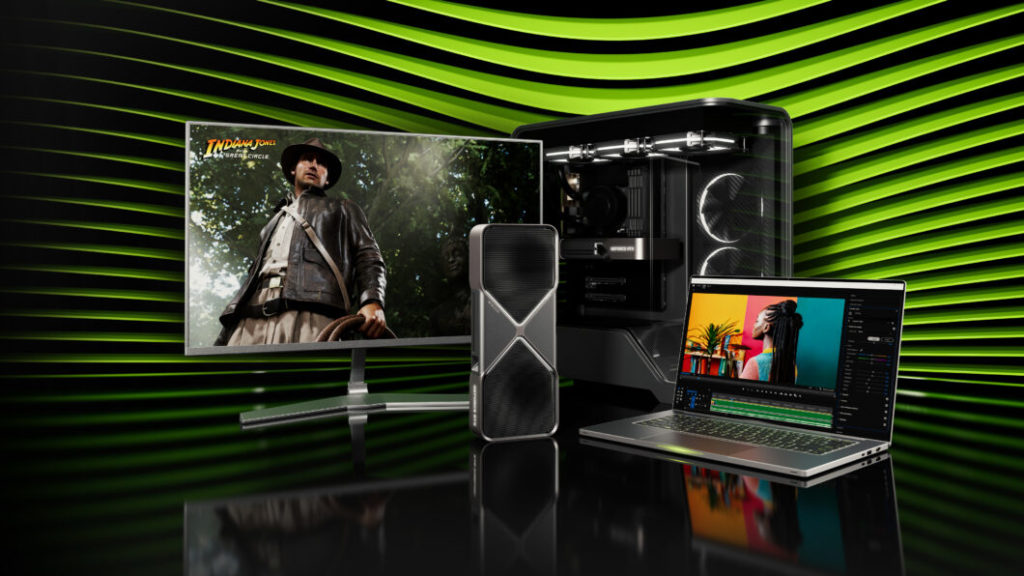 Série de GPUs Nvidia GeForce RTX 50 (imagem: divulgação/Nvidia)