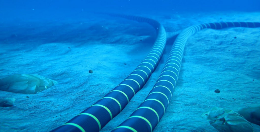 imagem de cabos submarinos