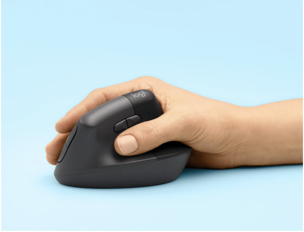 Mouse Sem Fio Logitech Lift Vertical com Design