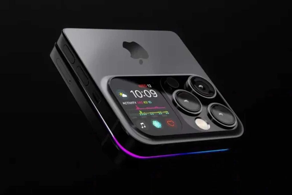 imagem de iPhone dobrável
