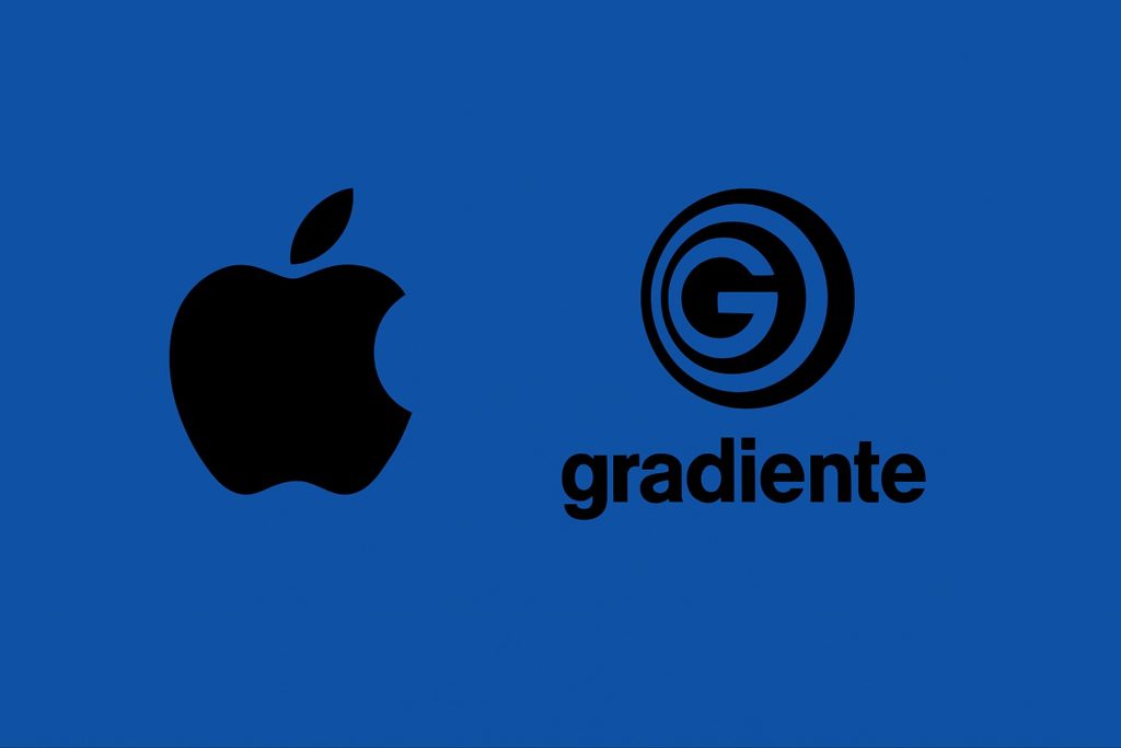 imagem de apple gradiente