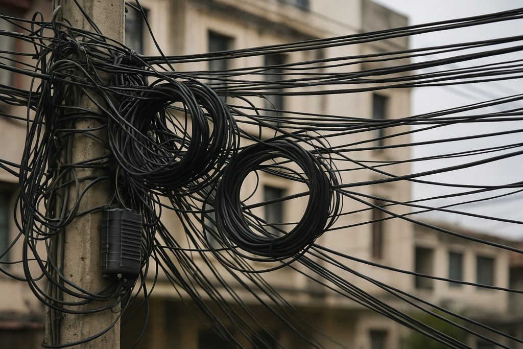 imagens de fios em poste cemig